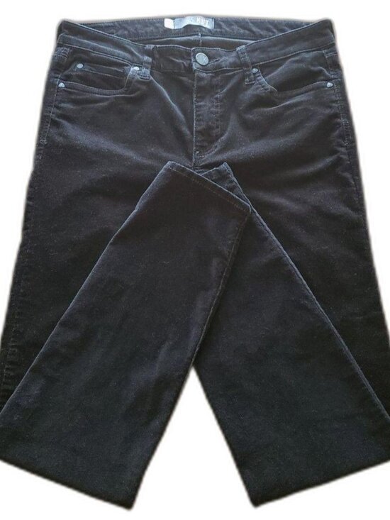 Kut from the Kloth Pants - KUT from the Kloth Sz10 Diana Corduroy High Rise Skinny Black Pants Fall Winter
